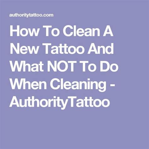 clean   tattoo       cleaning