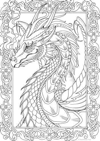 easy dragon coloring pages  adults nashvilledelta