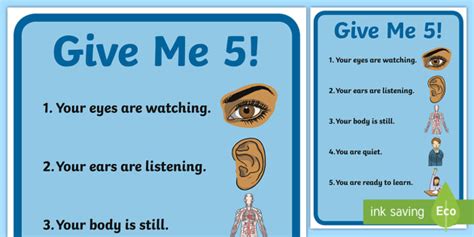 give   display poster   teach active listening