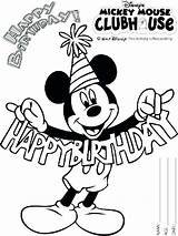 Mickey Coloring Pages Clubhouse Mouse Getdrawings sketch template