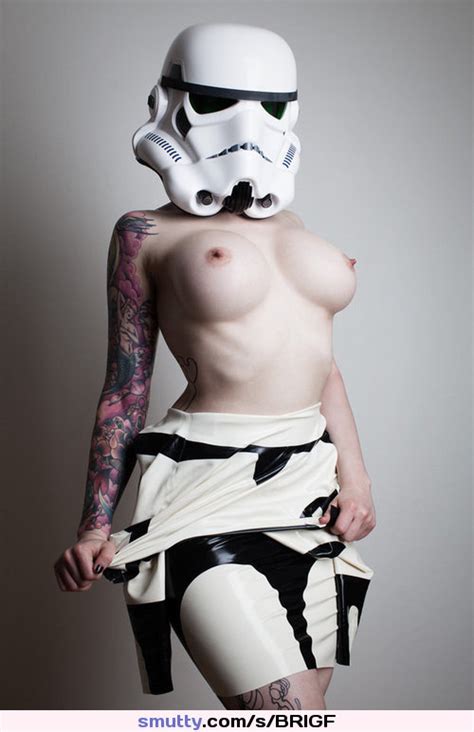 latex stormtrooper cosplay starwars nicetits