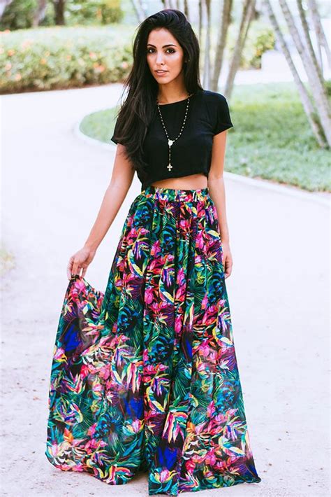 styles  wear crop tops  skirts  summer pretty designs