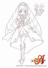 Coloring Pages Girls Doki Precure Glitter Force sketch template