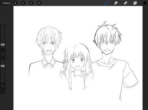 My First Rough Draft Of A Very Determined Trio To Celebrate The New