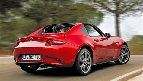 mazda mx  rf red test drive rear view gallery photo
