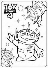 Coloring Pdf Toy Story Forky Pages Disney Aliens Printables sketch template