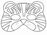 Ausmalen Mask Karnevalsmaske sketch template