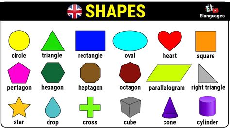 shapes  english names  geometric shapes youtube