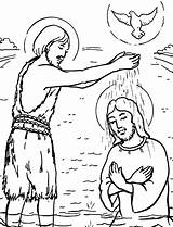 Baptism Tocolor Baptizes sketch template
