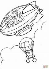 Paracadute Disegno Zeppelin Wocka Fallschirm Supercoloring Misti Malvorlage Ausmalen Printen sketch template