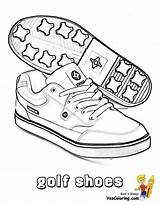 Coloring Golf Pages Fisted Two Shoes sketch template