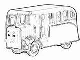 Bertie Bus Coloring Pages Thomas Color Flynn Train Thomasthetrain sketch template