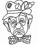 Coloring Clown Pages Faces Printable Popular Clowns sketch template