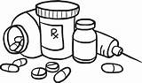 Pill Pills Drogue Trafic sketch template