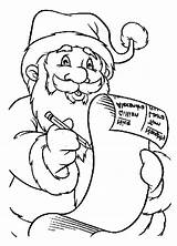 Santa Letter Claus Coloring Christmas Kids Color Pages sketch template