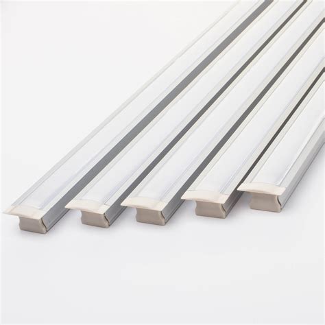 pack recessed aluminum channel  cover  led strip light fit mm  mm walmartcom