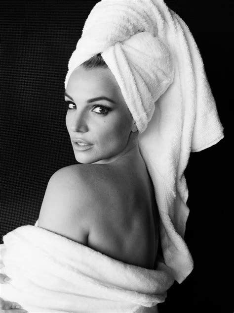 Britney Spears At Mario Testino Towel Series Photoshoot