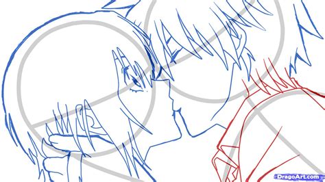 How To Sketch An Anime Kiss Step By Step Anime People