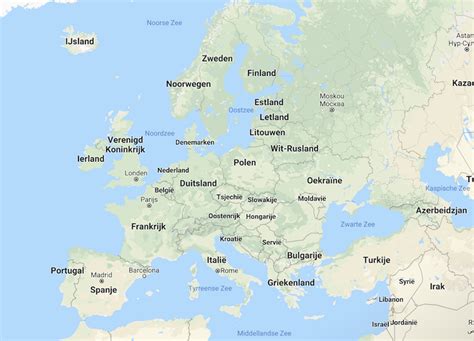 kaart europa met hoofdsteden duitsland kaart
