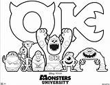 Pages Mike Coloring Sulley Getcolorings sketch template