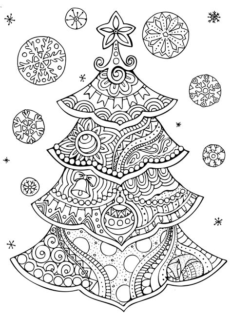 adult holiday coloring pages