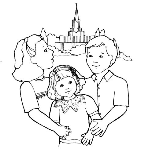 lds clipart  color  primary children lds coloring pictures