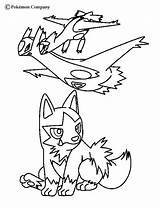 Coloring Pages Poochyena Pokemon Dibujos Comments sketch template