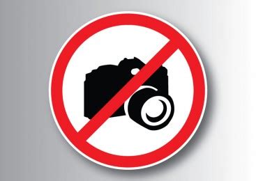 camera allowed sign  vector