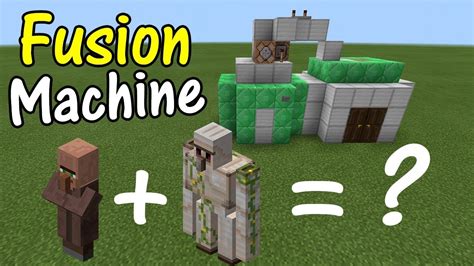 How To Make A Fusion Machine Minecraft Pe Youtube