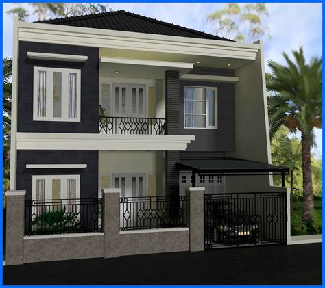 contoh desain rumah modern ukuran  yg