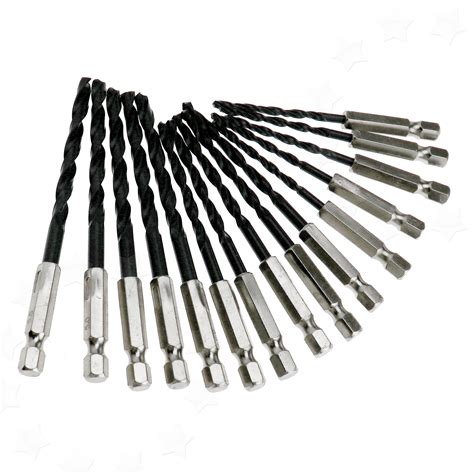 pieces kit  hex shank hss high speed steel drill bits mmmmmm tx  ebay