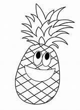 Ananas Pineapples Joyeux Disegnidacolorare Colouring Colorear Preschoolactivities Desenho Frutta Kleurplaat Piña Pagine Coruja Gomme Tampon Boyama Salvato Manualidades Rasane Vitral sketch template