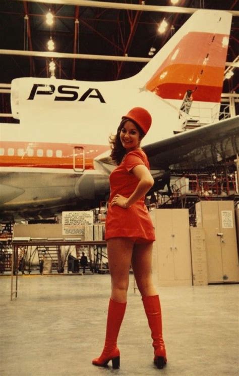 the ladies of pacific southwest airlines psa 1970 s this looks like it was taken in the