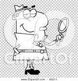 Detective Outlined Male Illustration Rf Royalty Clipart Toon Hit sketch template
