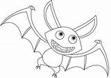 Bat Coloring Halloween Pages Cartoon Printable Print Bats Drawing Supercoloring Preschoolers Categories Size Template Book Medium sketch template
