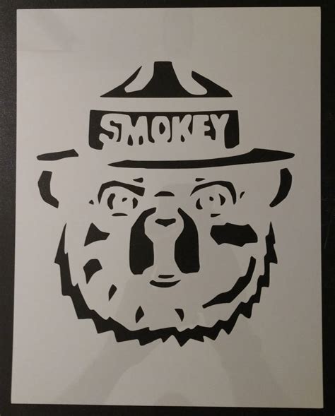 smokey  bear stencil  custom stencils