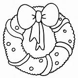 Christmas Wreaths Wreath Clipart Pages Coloring Clip Library Colouring sketch template