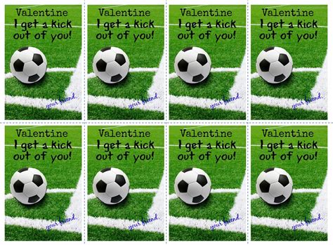 soccer valentine cards chippasunshine