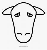 Sheep Testa Disegno Pecora Coloring Head Kindpng sketch template