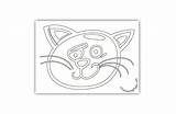 Coloring Tomcat Bored Cat Pages sketch template