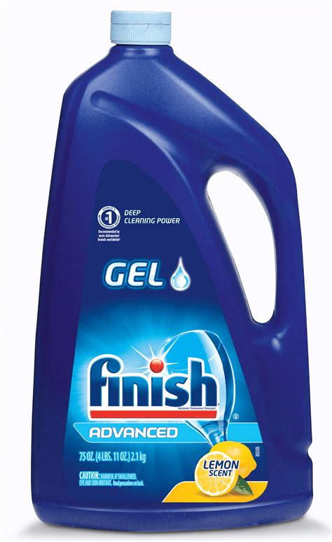 finish dishwasher detergent gel liquid lemon scent oz walmartcom walmartcom