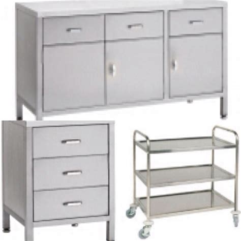 stainless steel cabinets shelving  sinks     medical funeral vetenary college