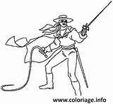 Zorro Zoro Epee Colorare Fouet Bambini Disegnidacolorare Coloriages Immagini sketch template