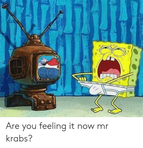 🔥 25 Best Memes About Are You Feeling It Now Mr Krabs Are You