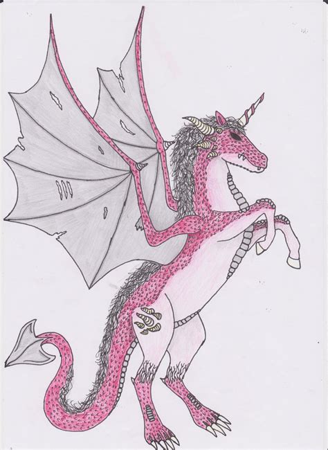 unicorn dragon hybrid  jkeohreiloh  deviantart