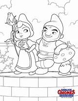 Coloring Pages Gnomes Sherlock Gnomeo Juliet Printable Print Size sketch template