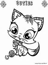 Coloring Pages Cuties Cutie Printable Cute Cat Color Heather Print Creative Girls Kids Alphabet Colouring Family Little Chavez Animal Pet sketch template