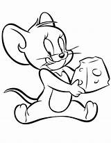 Jerry Tom Coloring Pages Clipart Mouse Cheese Cartoon Printable Clip Mice Cliparts Cute Hungry Book Library Print Color Animals Clipartbest sketch template