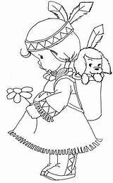Coloring Native Pages American Girl Kids Indian Printable Puppy Indians Colouring Metis Color Sheets Book Kleurplaten Cute Children Girls Patterns sketch template