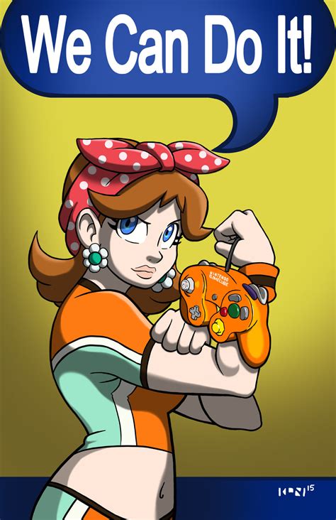Princess Daisy Pinup We Can Do It Know Your Meme